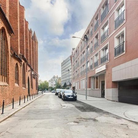 Modern Riverside Apartment With Free Parking Space Щецин Экстерьер фото